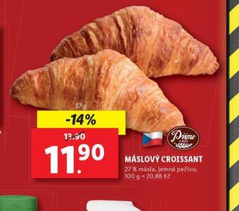 Lidl Máslový croissant nabídka