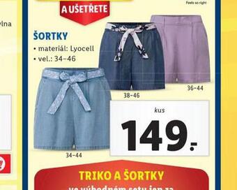 Lidl Šortky nabídka