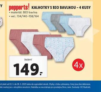 Lidl Dívčí kalhotky s bio bavlnou nabídka