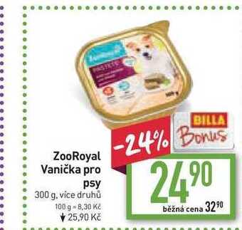 Billa Zooroyal vanička pro psy 300 g nabídka