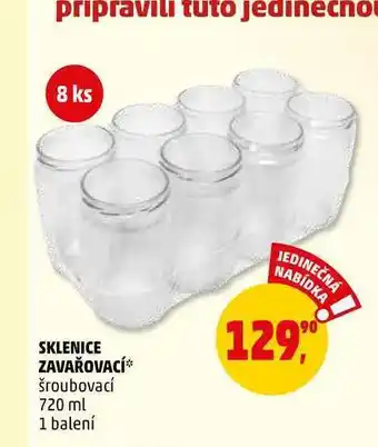 Penny Market Sklenice zavařovací, 8 ks nabídka