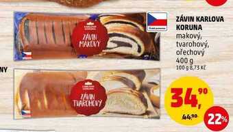 Penny Market Závin karlova koruna, 400 g nabídka