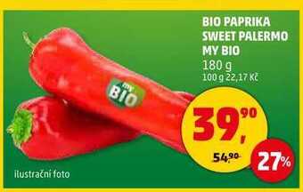 Penny Market Bio paprika sweet palermo my bio, 180 g nabídka