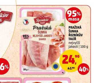 Penny Market Pražská šunka řezníkův talíř, 100 g nabídka