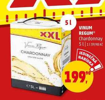 Penny Market Vinum regum chardonnay, 5 l nabídka