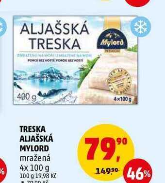 Penny Market Treska aljašská mylord, 4x 100 g nabídka