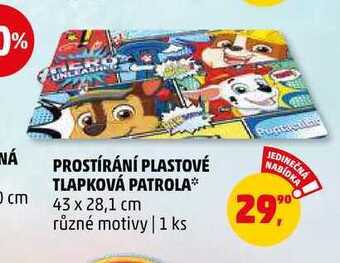 Penny Market Prostírání plastové tlapková patrola, 1 ks nabídka