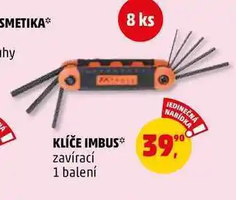 Penny Market Klíče imbus, 1 balení nabídka