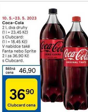Tesco Coca-cola 2l nabídka
