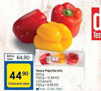 Tesco Tesco paprika mix 500 g nabídka