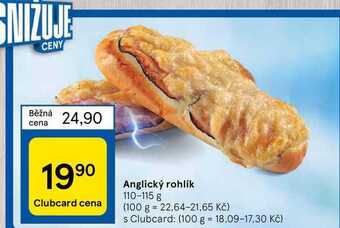 Tesco Anglický rohlík 110-115 g nabídka