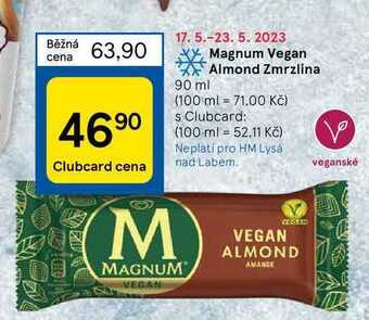 Tesco Magnum vegan almond zmrzlina 90 ml nabídka