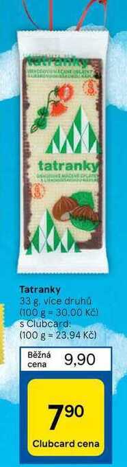 Tesco Tatranky 33 g nabídka