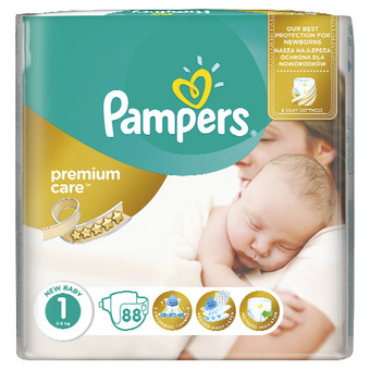Tesco Pampers premium care dětské pleny 44-88 ks nabídka