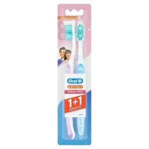 Tesco Oral-b 3-effect delicate white zubní kartáček střední 2 ks nabídka