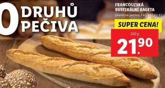 Lidl Francouzská rustikální bageta, 250 g nabídka