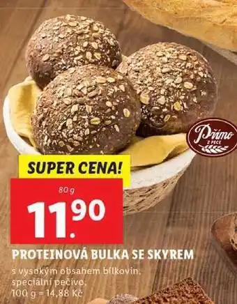 Lidl Proteinová bulka se skyrem, 80 g nabídka