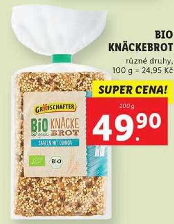 Lidl Bio knäckebrot, 200 g nabídka