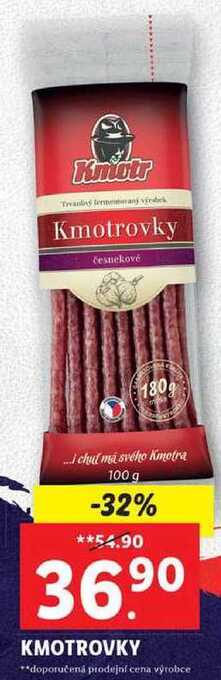 Lidl Kmotrovky, 100 g nabídka