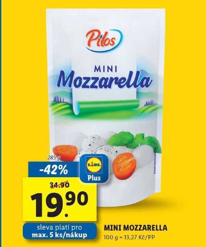 Lidl Mini mozzarella, 285 g nabídka