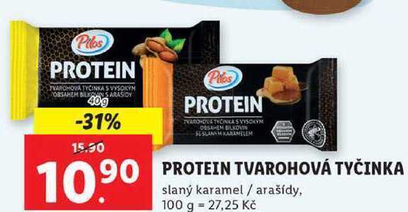 Lidl Protein tvarohová tyčinka, 40 g nabídka