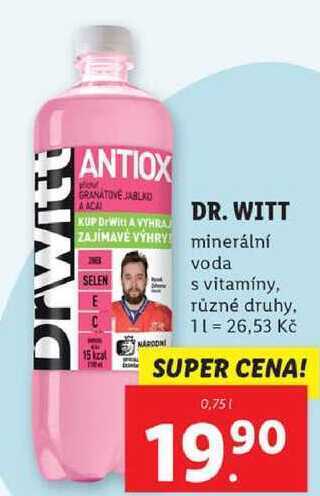 Lidl Dr. witt minerální voda, 0,75 l nabídka