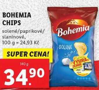 Lidl Bohemia chips, 140 g nabídka