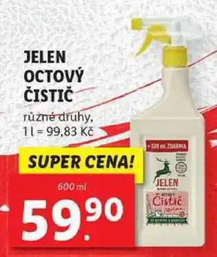 Jelen octový čistič, 600 ml