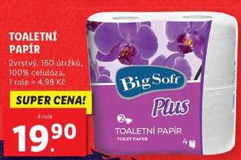 Lidl Toaletní papír, 4 role nabídka