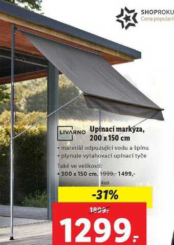 Lidl Upínací markýza, 200 x 150 cm nabídka