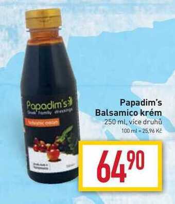 Billa Papadim's balsamico krém 250 ml nabídka
