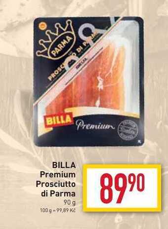 Billa Billa premium prosciutto di parma 90 g nabídka