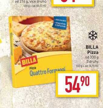 Billa Billa pizza od 330 g nabídka