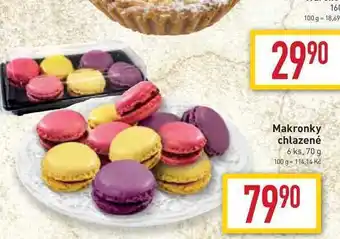 Billa Makronky chlazené 6 ks, 70 g nabídka