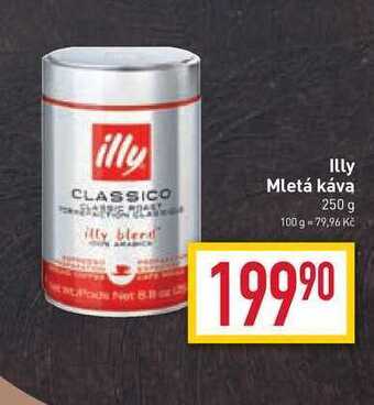 Billa Illy mletá káva 250 g nabídka