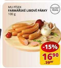 Flop Farmářské libové párky 100 g nabídka
