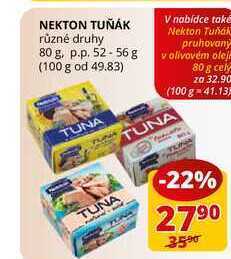 Flop Nekton tuňák různé druhy 80 g. p.p. 52-56 g nabídka
