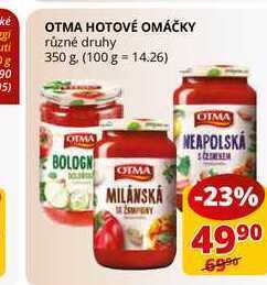 Flop Otma hotové omáčky různé druhy 350 g nabídka