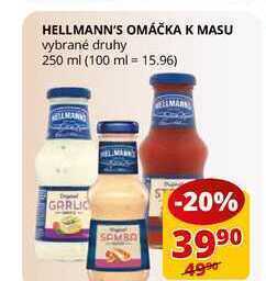 Flop Hellmann's omáčka k masu vybrané druhy 250 ml nabídka