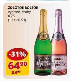 Flop Zolotoe bolšoe vybrané druhy 0,75l nabídka