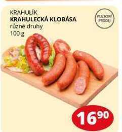Flop Krahulecká klobása různé druhy 100 g nabídka