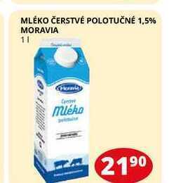 Flop Mléko čerstvé polotučné 1,5% moravia 1l nabídka