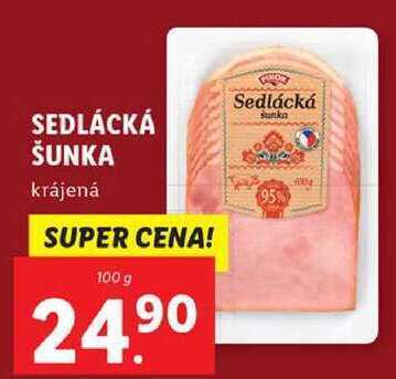 Lidl Sedlácká šunka, 100 g nabídka