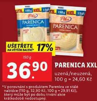 Lidl Parenica xxl, 150 g nabídka