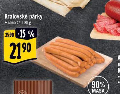 Albert Královské párky nabídka
