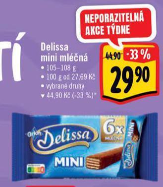 Albert Delissa mini mléčná nabídka