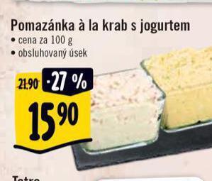 Albert Pomazánka á la krab s jogurtem nabídka