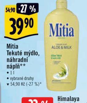 Albert Mitia tekuté mýdlo nabídka