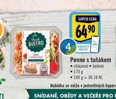 Albert Penne s tuňákem nabídka