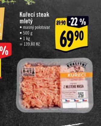 Albert Kuřecí steak mletý nabídka